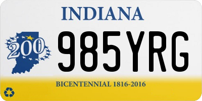 IN license plate 985YRG