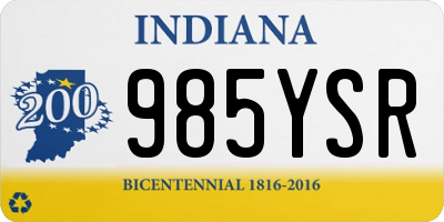 IN license plate 985YSR