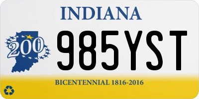 IN license plate 985YST