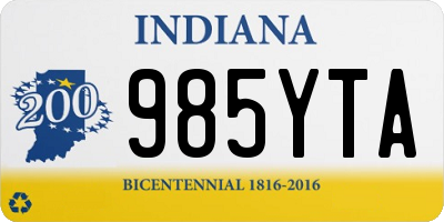 IN license plate 985YTA