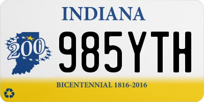 IN license plate 985YTH