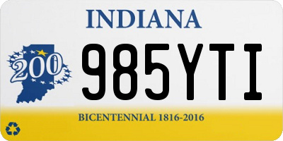 IN license plate 985YTI