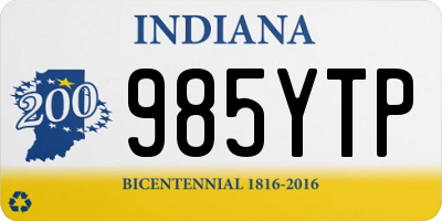 IN license plate 985YTP