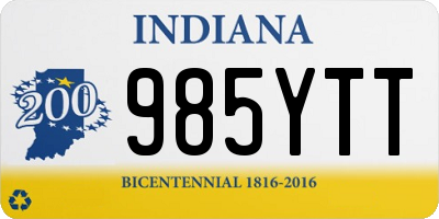 IN license plate 985YTT