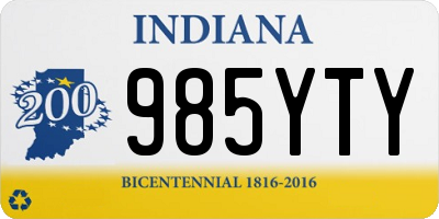 IN license plate 985YTY