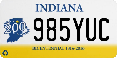 IN license plate 985YUC