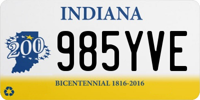 IN license plate 985YVE