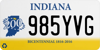 IN license plate 985YVG