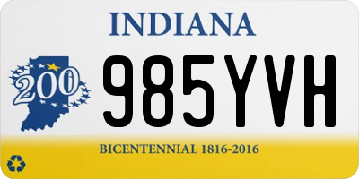 IN license plate 985YVH