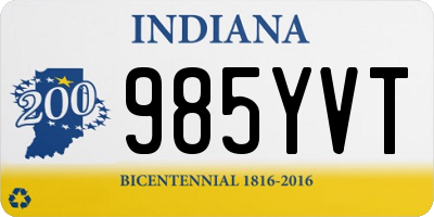 IN license plate 985YVT