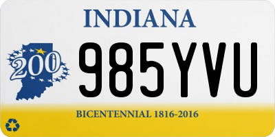 IN license plate 985YVU