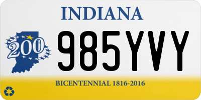 IN license plate 985YVY