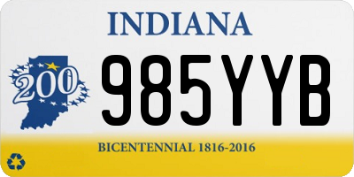 IN license plate 985YYB