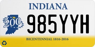 IN license plate 985YYH