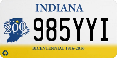 IN license plate 985YYI