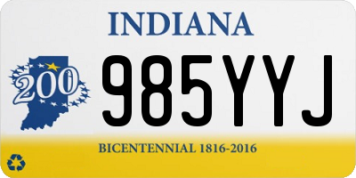 IN license plate 985YYJ