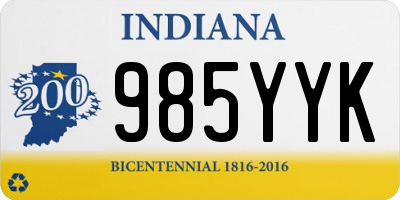 IN license plate 985YYK