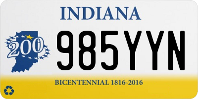 IN license plate 985YYN