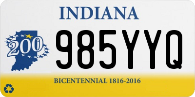 IN license plate 985YYQ