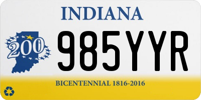 IN license plate 985YYR