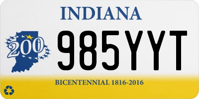 IN license plate 985YYT