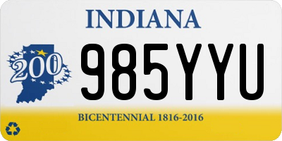 IN license plate 985YYU