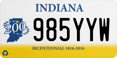 IN license plate 985YYW