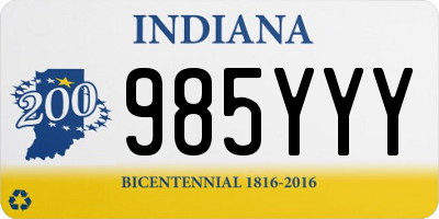 IN license plate 985YYY