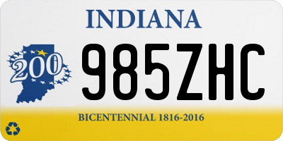 IN license plate 985ZHC