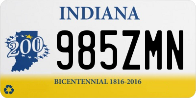 IN license plate 985ZMN