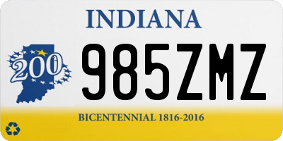 IN license plate 985ZMZ