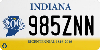 IN license plate 985ZNN