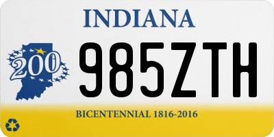 IN license plate 985ZTH