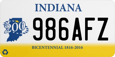 IN license plate 986AFZ