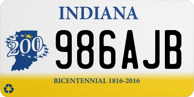 IN license plate 986AJB