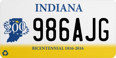 IN license plate 986AJG