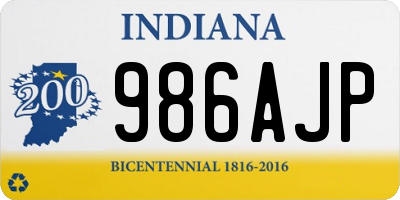 IN license plate 986AJP