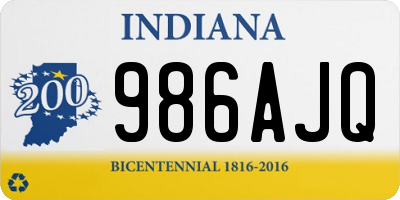 IN license plate 986AJQ