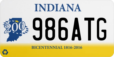 IN license plate 986ATG