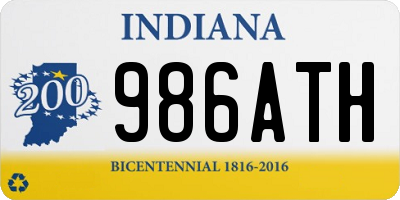 IN license plate 986ATH