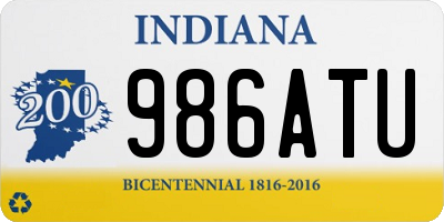 IN license plate 986ATU