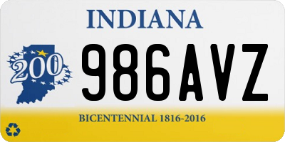 IN license plate 986AVZ