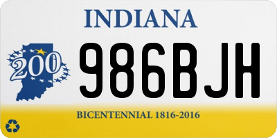 IN license plate 986BJH
