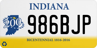 IN license plate 986BJP