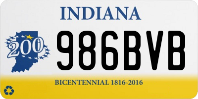 IN license plate 986BVB