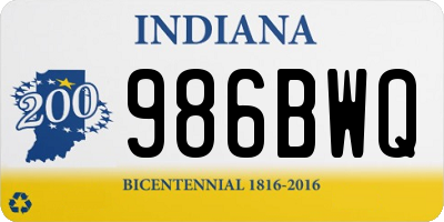 IN license plate 986BWQ