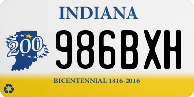 IN license plate 986BXH