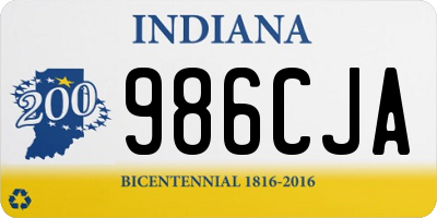 IN license plate 986CJA