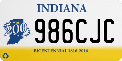 IN license plate 986CJC