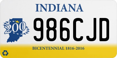 IN license plate 986CJD